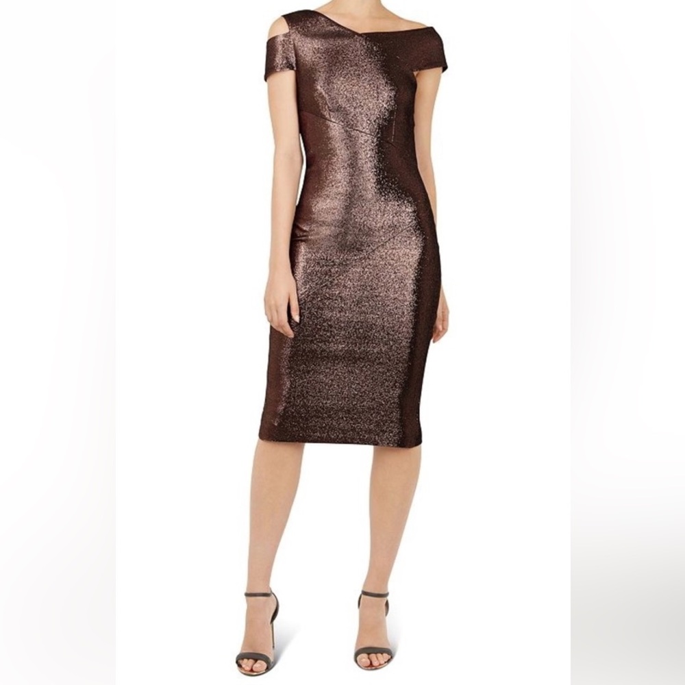 Copper Sheath Dress - Ted Baker Size 2